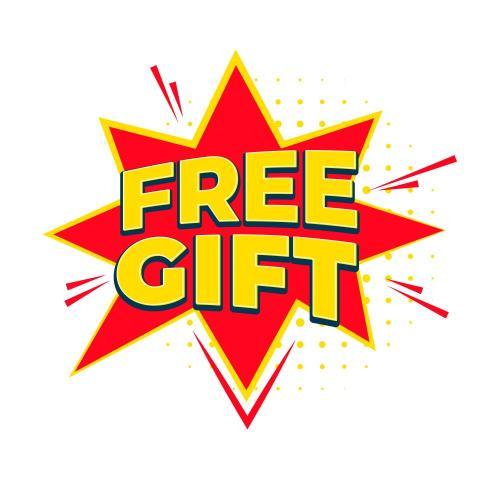 comic style free gift giveaway offer template design